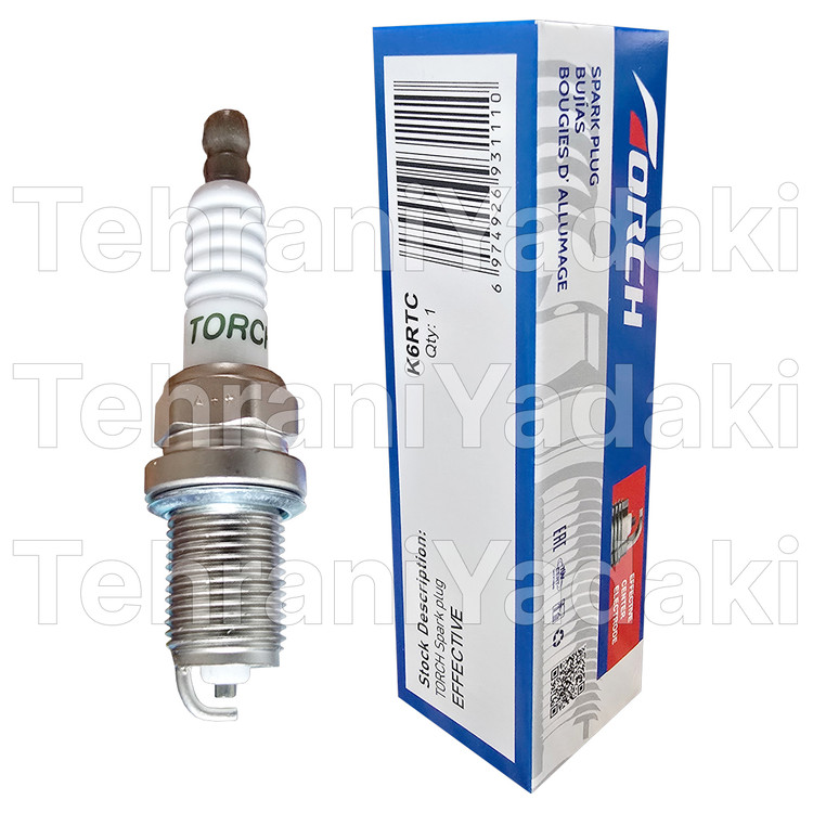 شمع TORCH تورچ اصلی نیکل پایه کوتاه کد K6RTC بسته 4 عددی